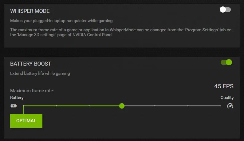 تعطيل WhisperMode في NVIDIA